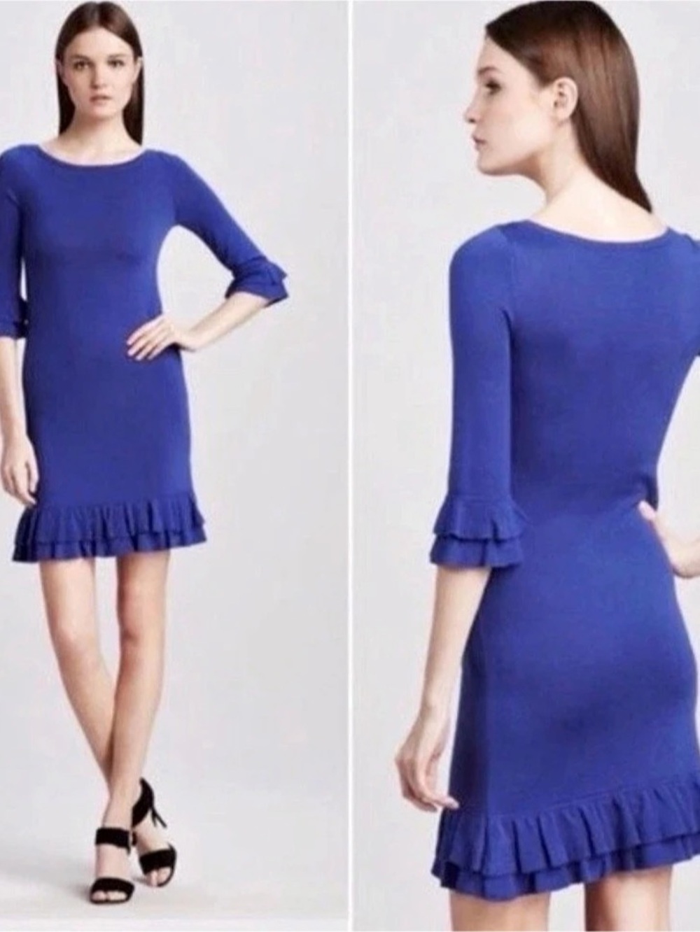 Lilly Pulitzer Merino Wool Helena Sweater Dress Navy Blue Size M45